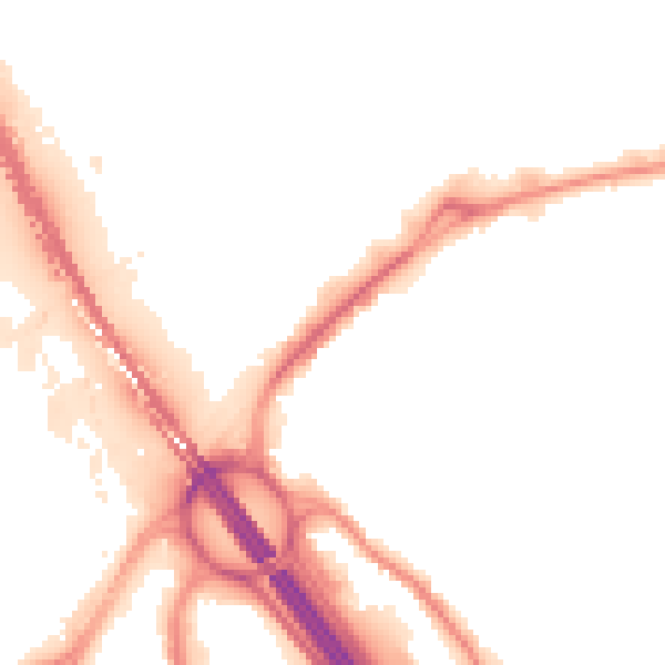 Night-time road noise heatmap for S9 1RQ