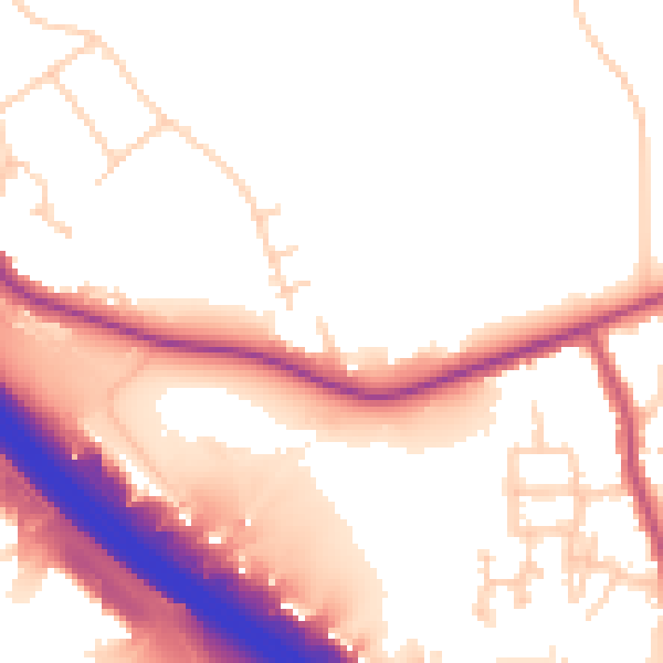 Daytime road noise heatmap for S9 1WE
