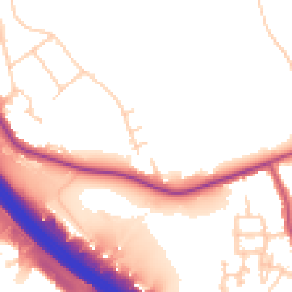 Daytime road noise heatmap for S9 1WW
