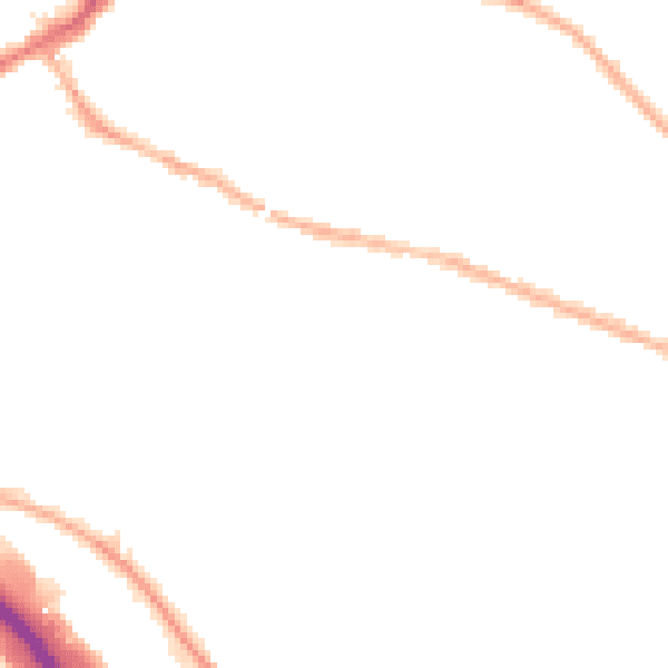 Night-time road noise heatmap for S9 3AD
