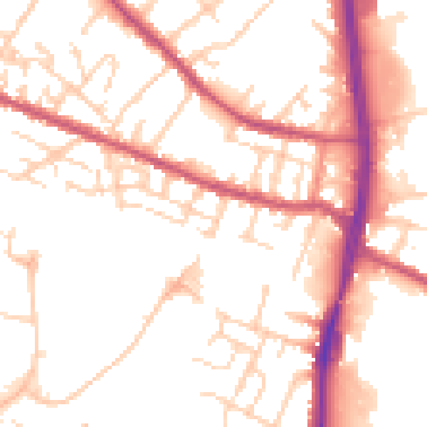 Daytime road noise heatmap for S9 3DB