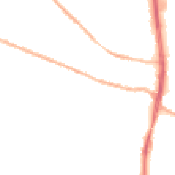 Night-time road noise heatmap for S9 3DE
