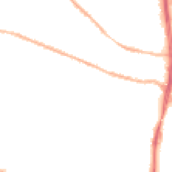Night-time road noise heatmap for S9 3DG