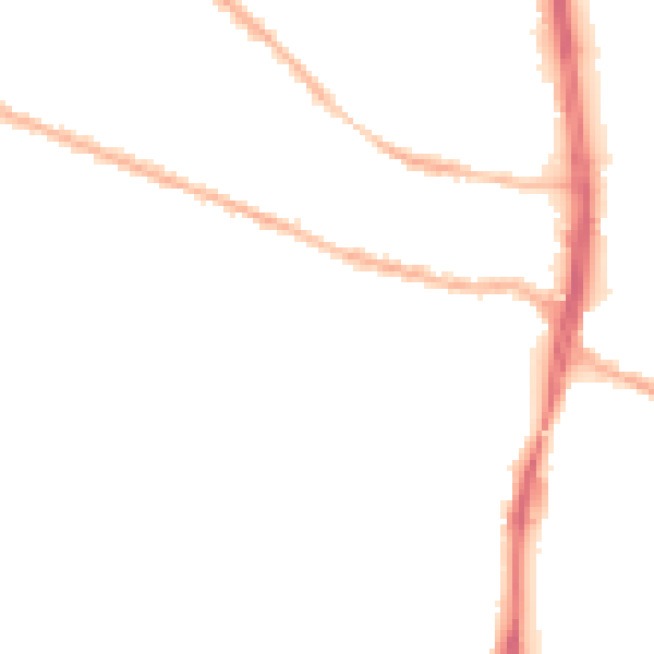 Night-time road noise heatmap for S9 3DN