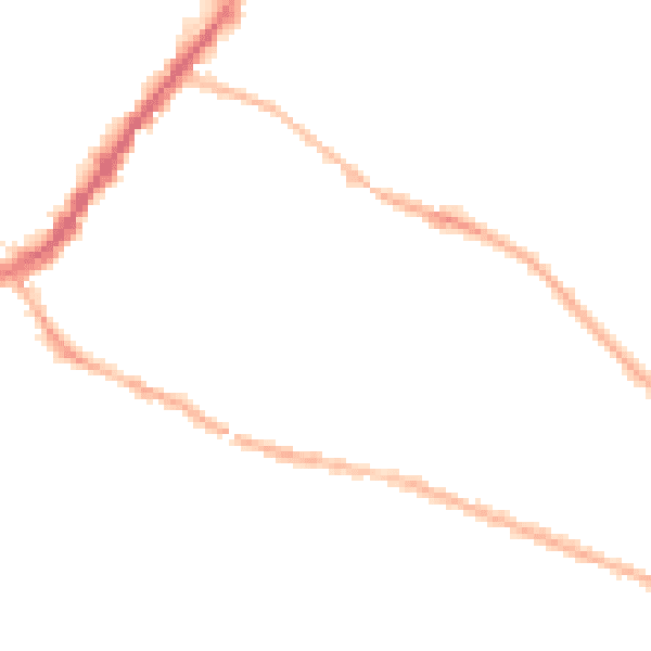 Night-time road noise heatmap for S9 3FE