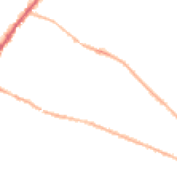 Night-time road noise heatmap for S9 3GD