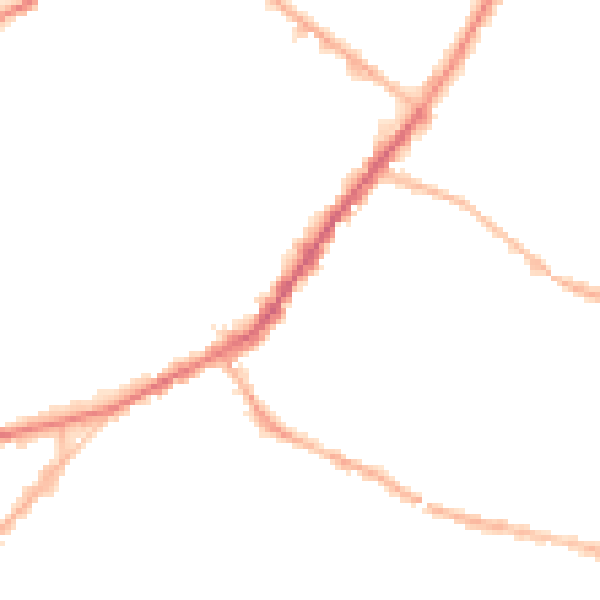 Night-time road noise heatmap for S9 3SJ