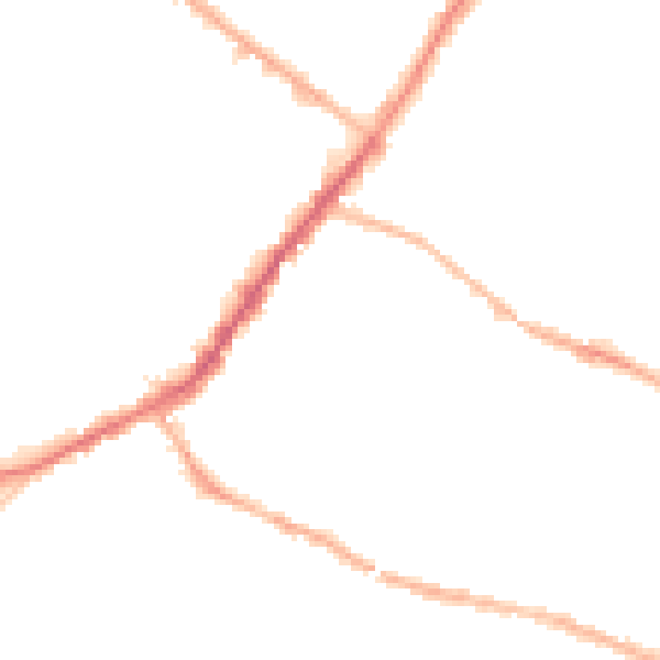 Night-time road noise heatmap for S9 3SZ