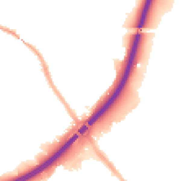 Night-time road noise heatmap for S9 4AL