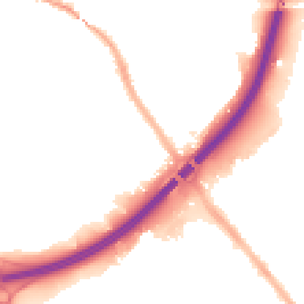 Night-time road noise heatmap for S9 4BA