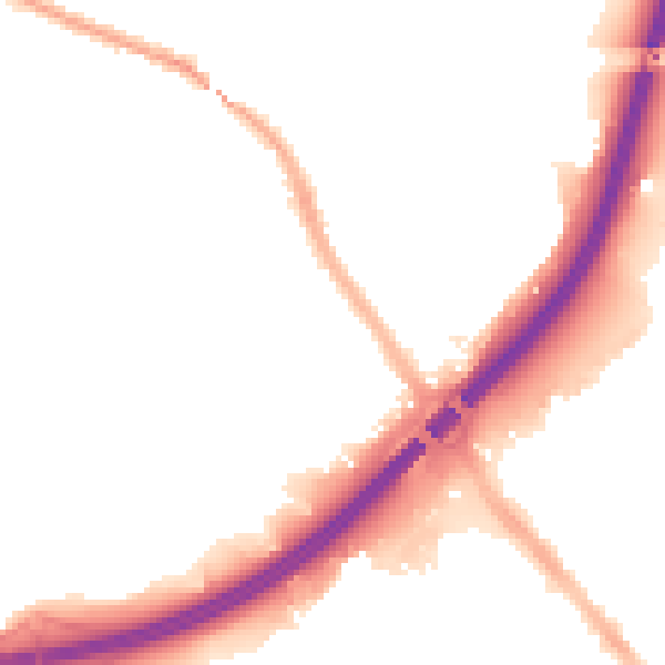 Night-time road noise heatmap for S9 4BG