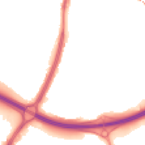Night-time road noise heatmap for S9 4EA