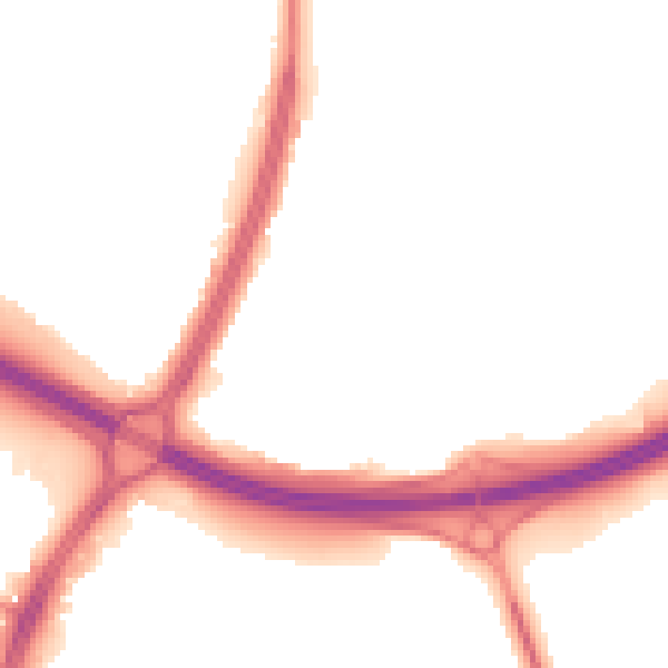 Night-time road noise heatmap for S9 4EF