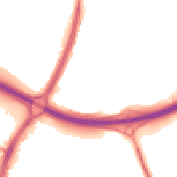 Night-time road noise heatmap for S9 4EG