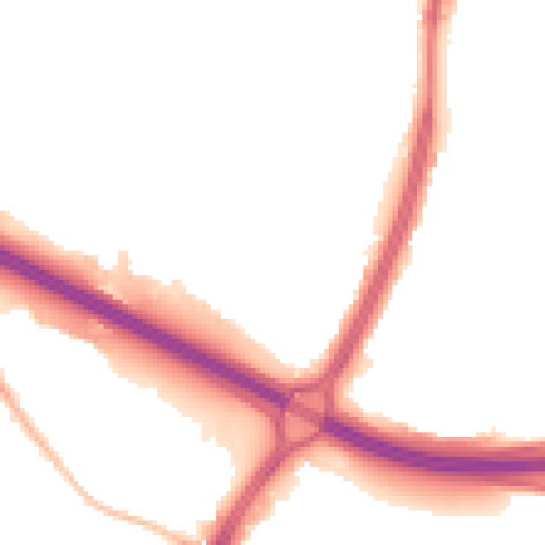 Night-time road noise heatmap for S9 4GD