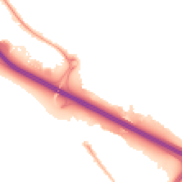 Night-time road noise heatmap for S9 4HE
