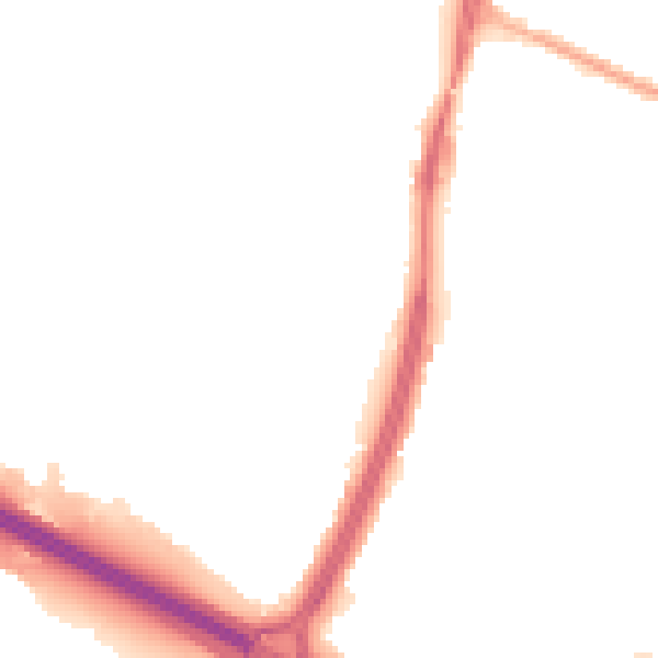 Night-time road noise heatmap for S9 4JA