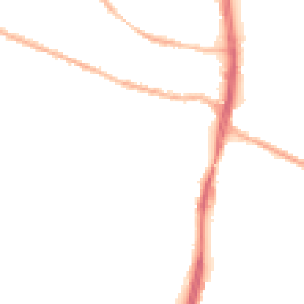 Night-time road noise heatmap for S9 4JS