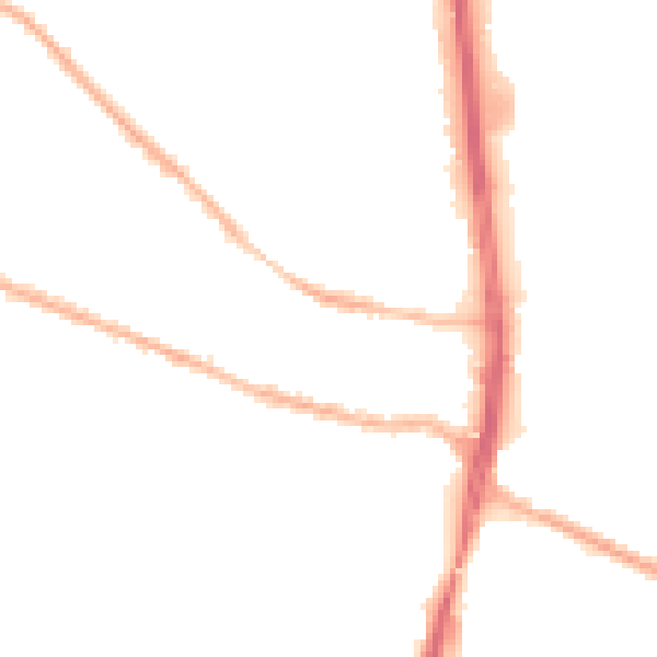Night-time road noise heatmap for S9 4RN