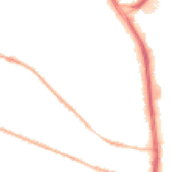 Night-time road noise heatmap for S9 5BE