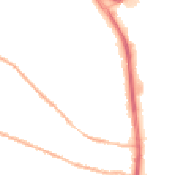 Night-time road noise heatmap for S9 5BL