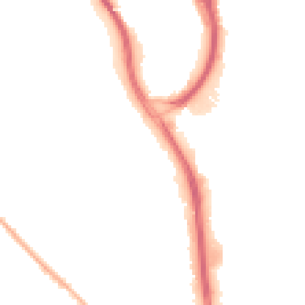 Night-time road noise heatmap for S9 5FL