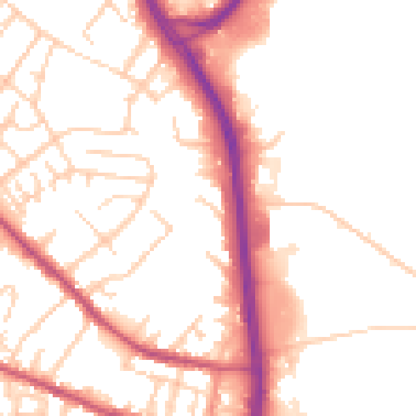 Daytime road noise heatmap for S9 5GB
