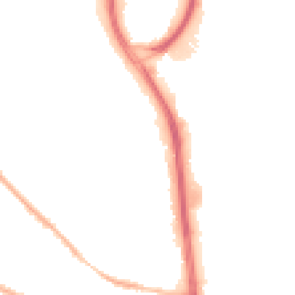 Night-time road noise heatmap for S9 5GD
