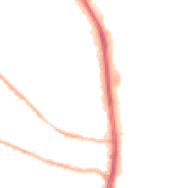 Night-time road noise heatmap for S9 5GF