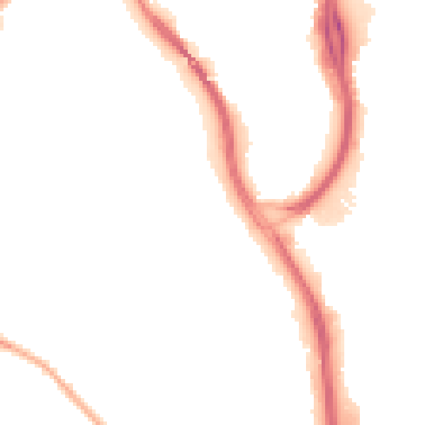 Night-time road noise heatmap for S9 5GN