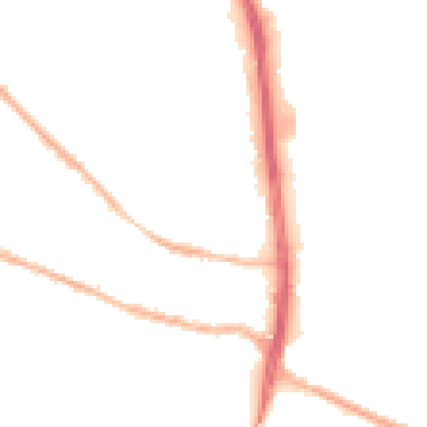 Night-time road noise heatmap for S9 5HX