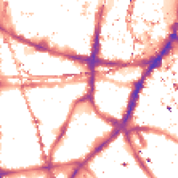 Night-time road noise heatmap for SE1 0AS
