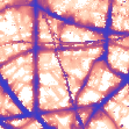 Daytime road noise heatmap for SE1 0BD