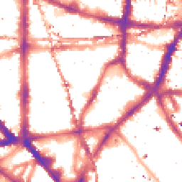 Night-time road noise heatmap for SE1 0BQ