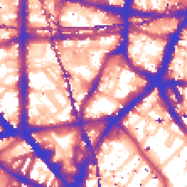 Daytime road noise heatmap for SE1 0DT