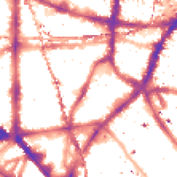 Night-time road noise heatmap for SE1 0ED