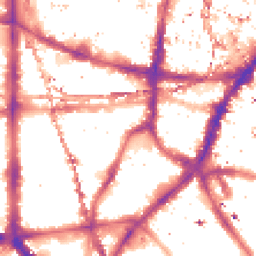 Night-time road noise heatmap for SE1 0ER