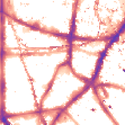 Night-time road noise heatmap for SE1 0EX