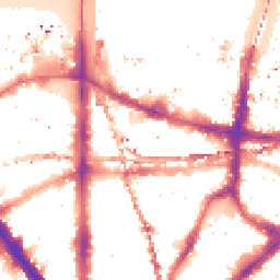 Night-time road noise heatmap for SE1 0FG