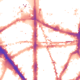 Night-time road noise heatmap for SE1 0XE