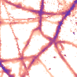 Night-time road noise heatmap for SE1 1EF