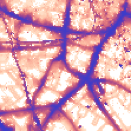 Daytime road noise heatmap for SE1 1EW