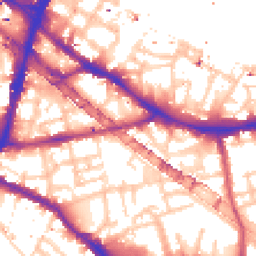 Daytime road noise heatmap for SE1 2AN