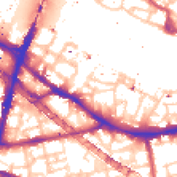 Daytime road noise heatmap for SE1 2BF