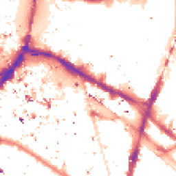 Night-time road noise heatmap for SE1 2FB