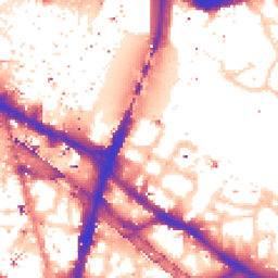 Daytime road noise heatmap for SE1 2LF