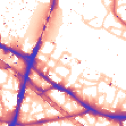Daytime road noise heatmap for SE1 2NE