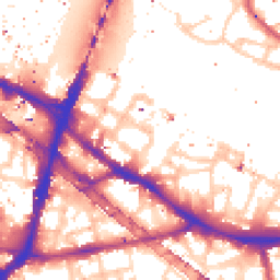 Daytime road noise heatmap for SE1 2PX