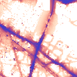 Daytime road noise heatmap for SE1 2SA