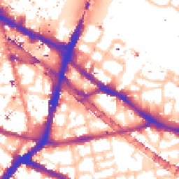 Daytime road noise heatmap for SE1 2XB